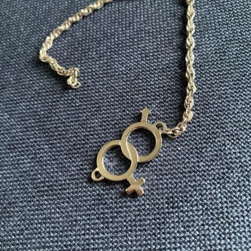 🌷SALE Speidel USA Vintage Silver Tone Male Female Charm